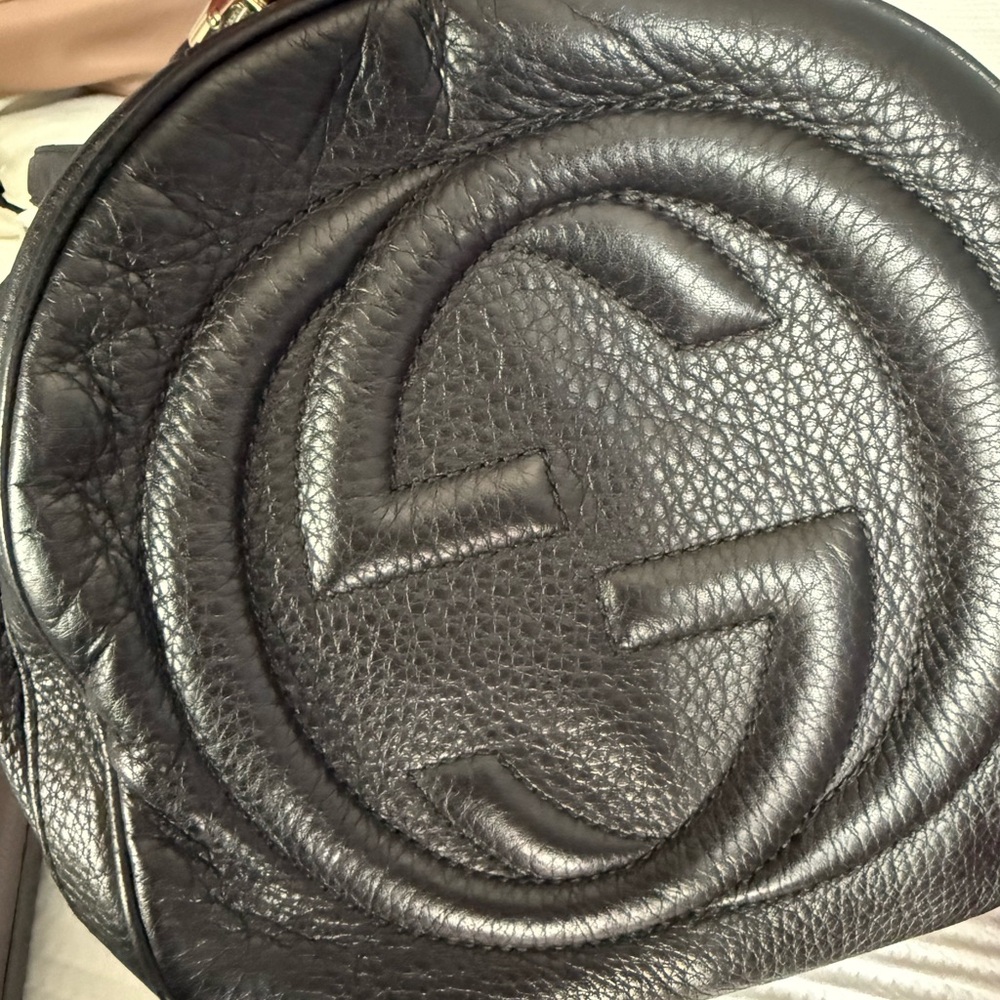 Gucci Black Leather Soho Boston Bag - Picture 9 of 10